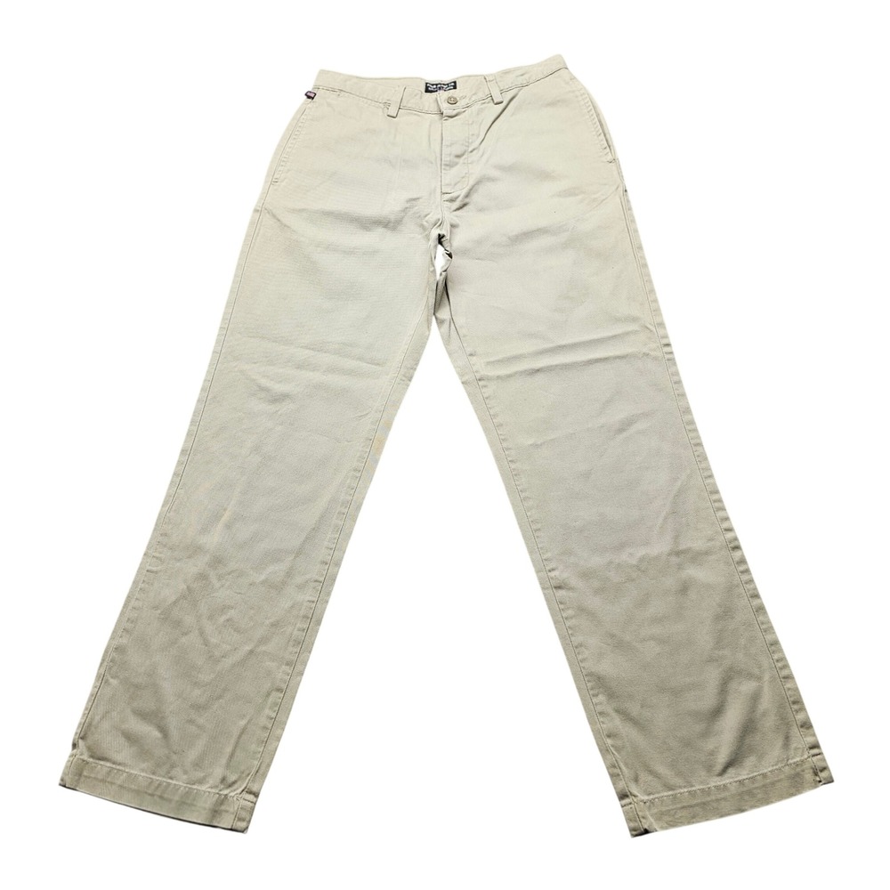 Polo Jeans Co Ralph Lauren Mens 8x29 Khaki Chino Pants Plainfront Twill Tan